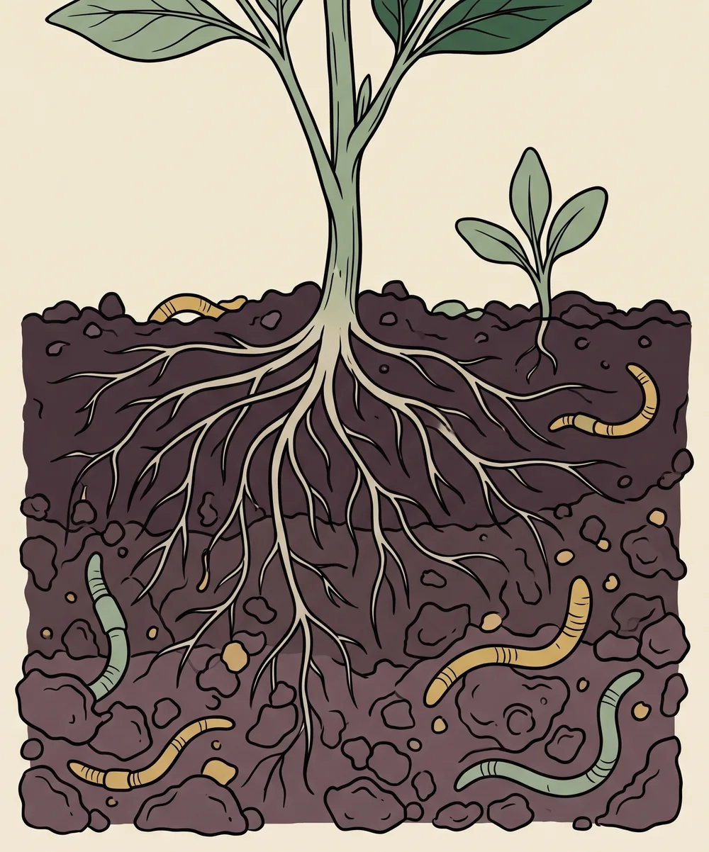 A soil pH scale from acidic to alkaline with blueberry, tomato and asparagus placed along it