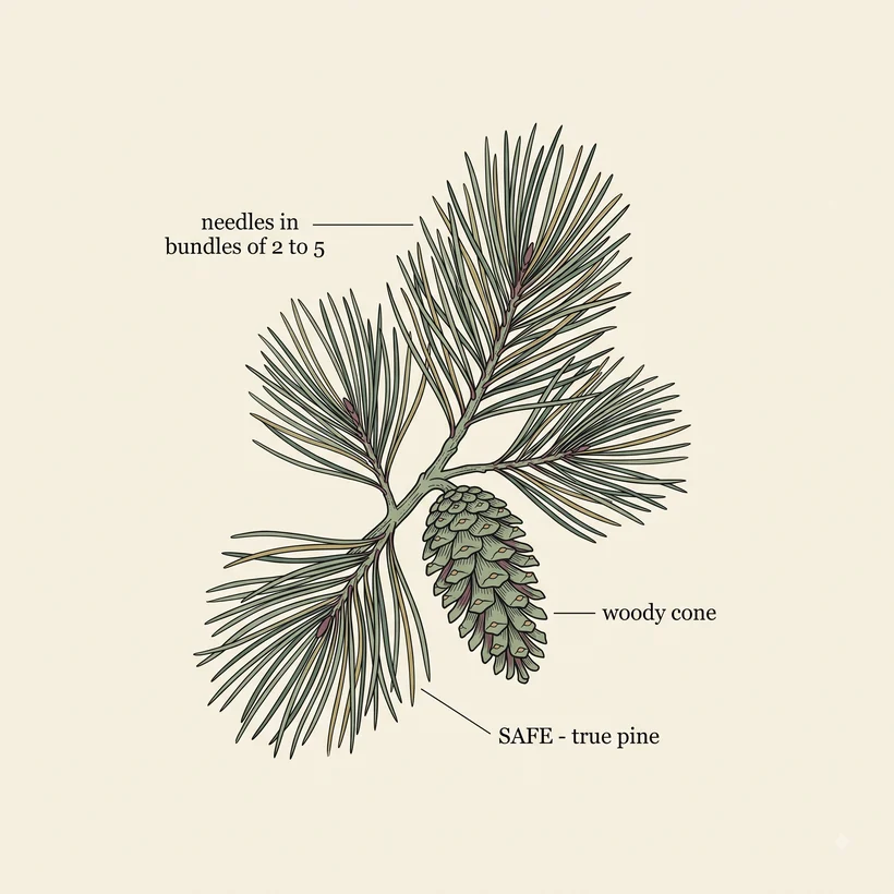 Pine identifying features