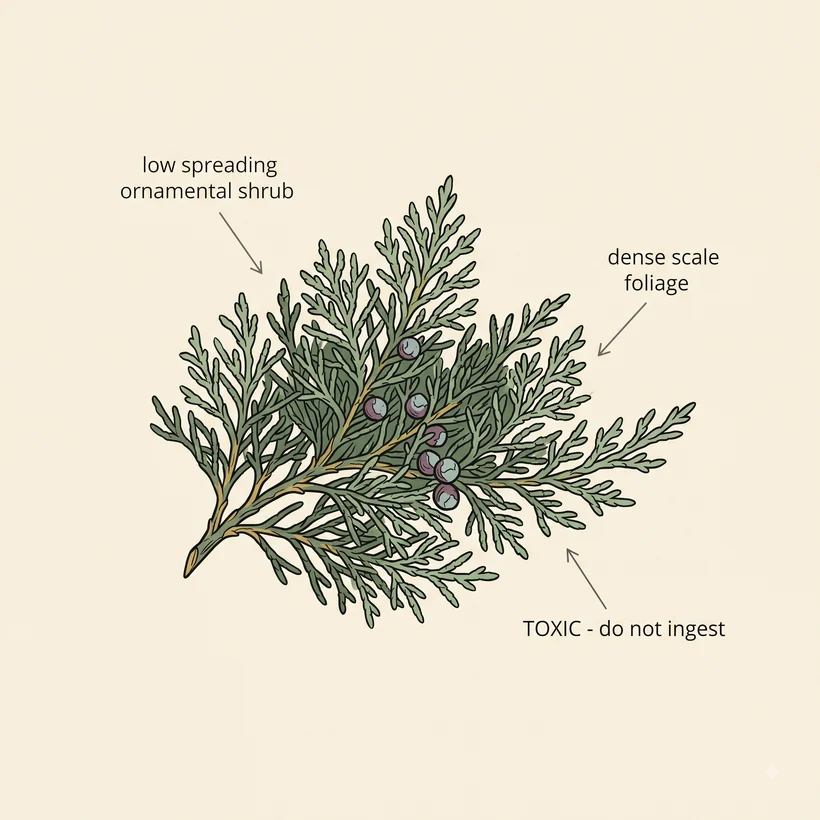 Savin juniper identifying features