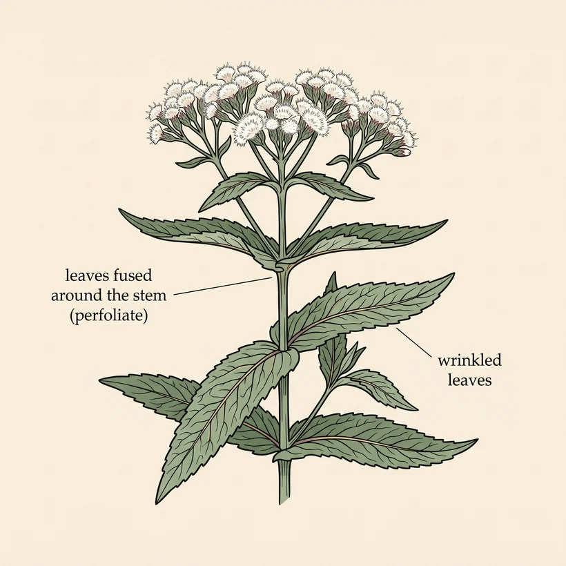 Boneset identifying features