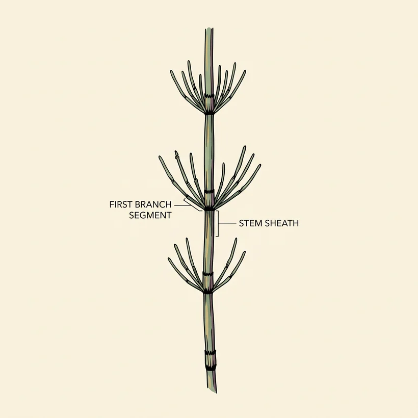 Marsh horsetail identifying features