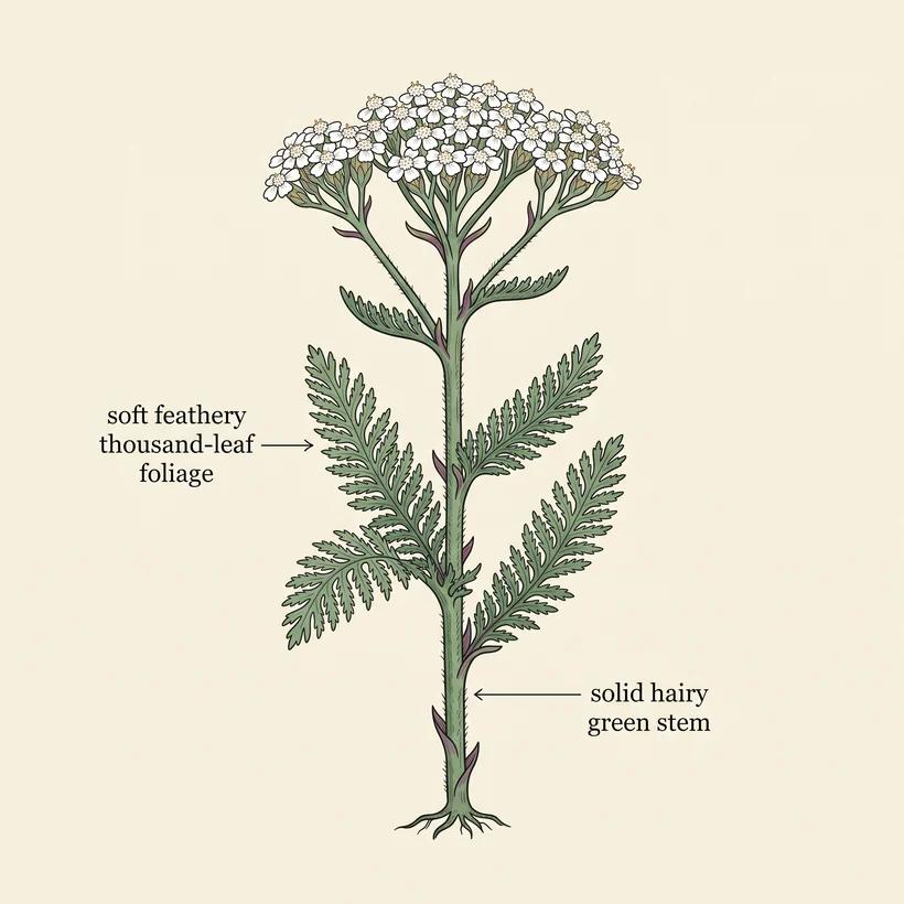 Yarrow identifying features