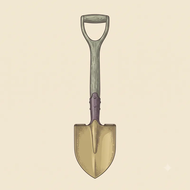 Round-point shovel