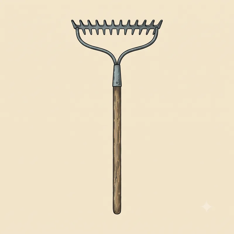 Steel bow rake